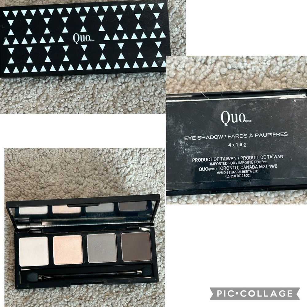 Quo makeup assorted bundle eyeshadow blush highlighter liquid illuminating drops - Picture 9 of 10